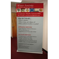 Retractable Banner Stand with 48" x 78" Banner